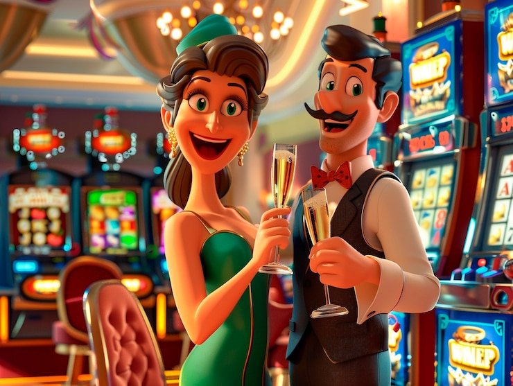 Studio live dealer dengan multiple kamera untuk permainan blackjack, roulette, dan baccarat